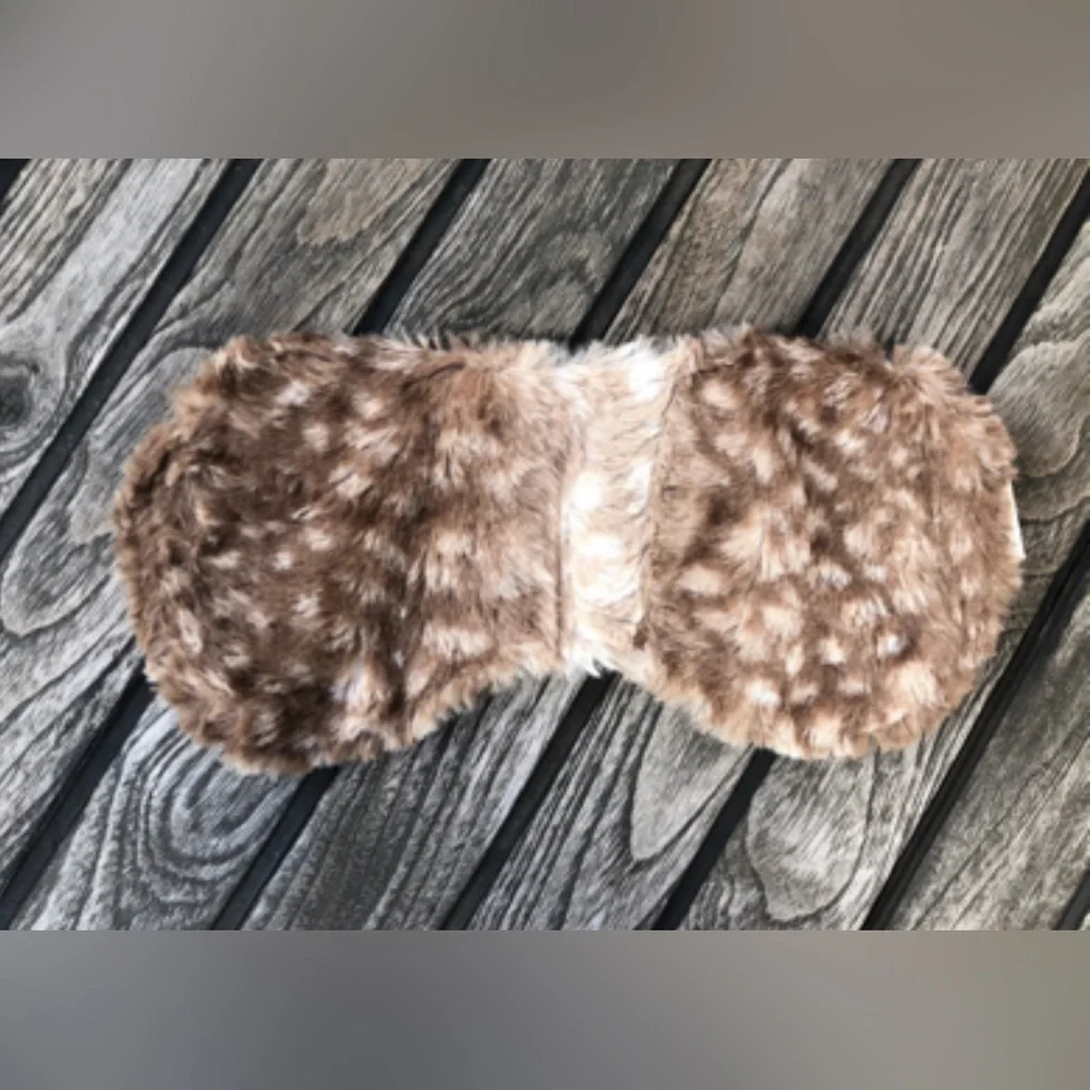 Satin Lined Fur Sleeping Eye Mask
